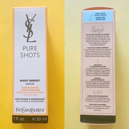 ピュアショット ナイト リチャージセラム/YVES SAINT LAURENT BEAUTE/美容液を使ったクチコミ(3枚目)