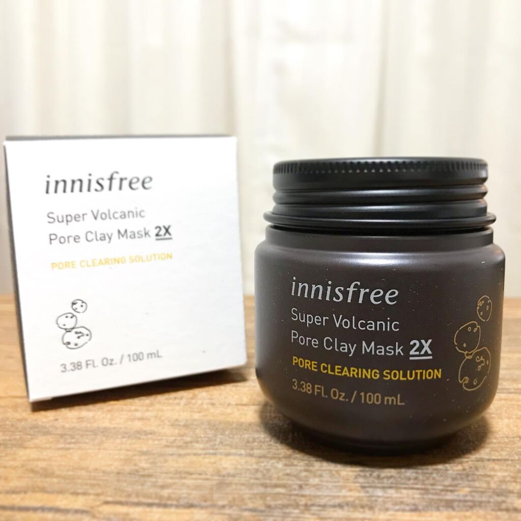 スーパーヴォルカニック　ポア　クレイマスク/innisfree/洗い流すパック・マスクを使ったクチコミ（1枚目）