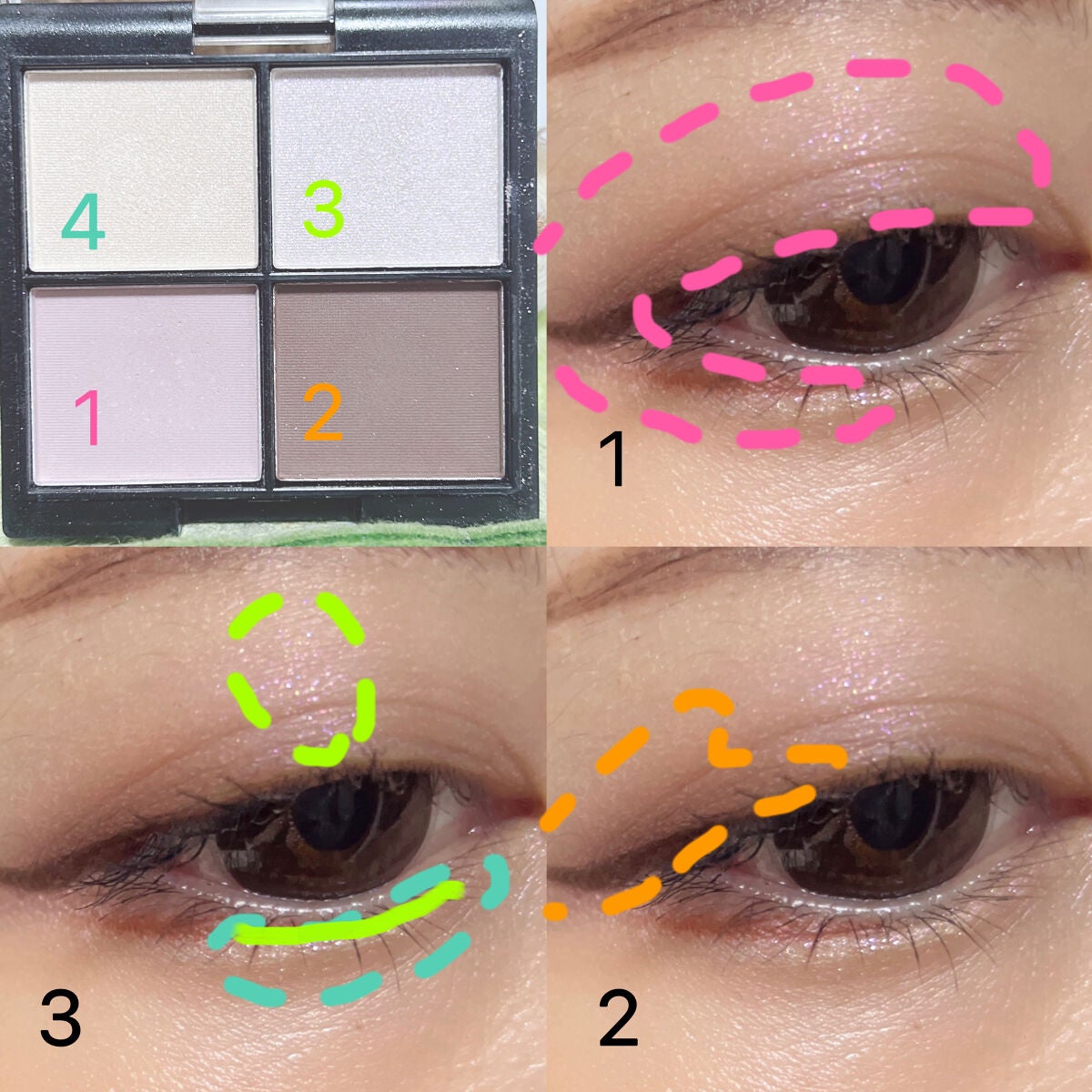 MFL アイシャドウ/moitiful/アイシャドウパレットを使ったクチコミ(2枚目)