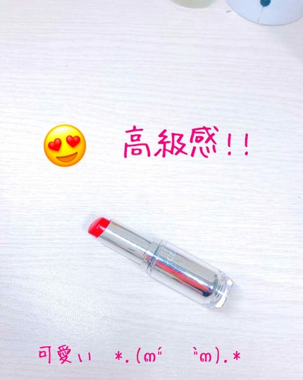 ラスティンググロスリップ/CEZANNE/口紅を使ったクチコミ(2枚目)