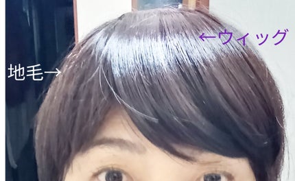 前髪ウィッグ/DAISO/ヘアアクセサリーを使ったクチコミ(1枚目)