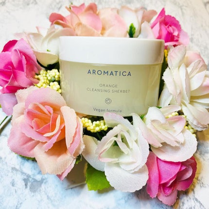 オレンジクレンジングシャーベット/AROMATICA/クレンジングバームを使ったクチコミ(6枚目)