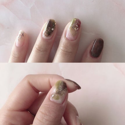 グロッシーコート/スキューズミー/オールインワンネイルを使ったクチコミ(4枚目)