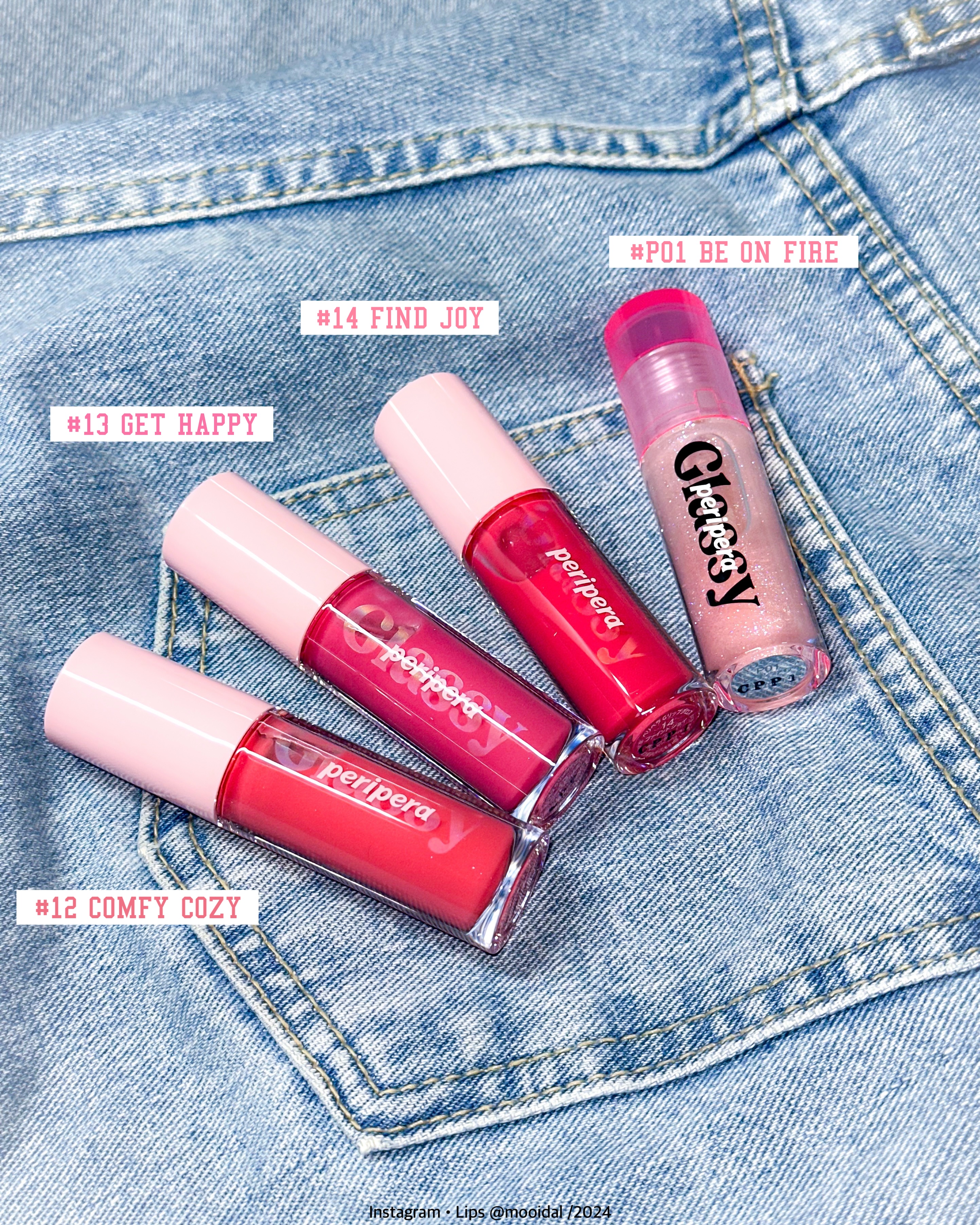 インク グラスティング リップ グロス/PERIPERA/リップグロスを使ったクチコミ（3枚目）