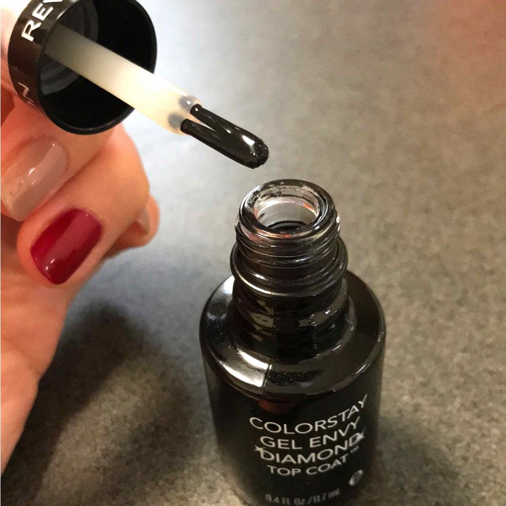 カラーステイ ジェル エンビー ダイヤモンド トップ コート N/REVLON/ネイルトップコートを使ったクチコミ（2枚目）