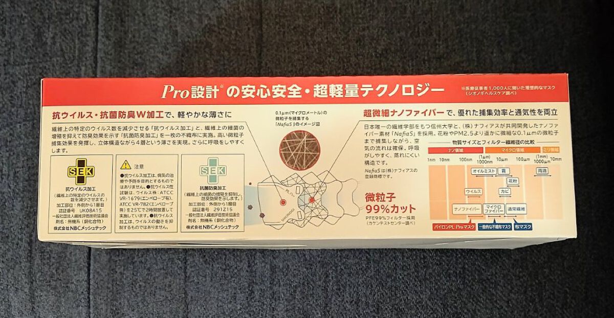 パイロンPL Proマスク 立体型/シオノギ製薬/マスクを使ったクチコミ（2枚目）