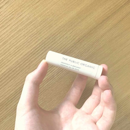 オーガニック認証 精油リップスティック スーパーポジティブ ライズ/THE PUBLIC ORGANIC/リップクリームを使ったクチコミ(1枚目)