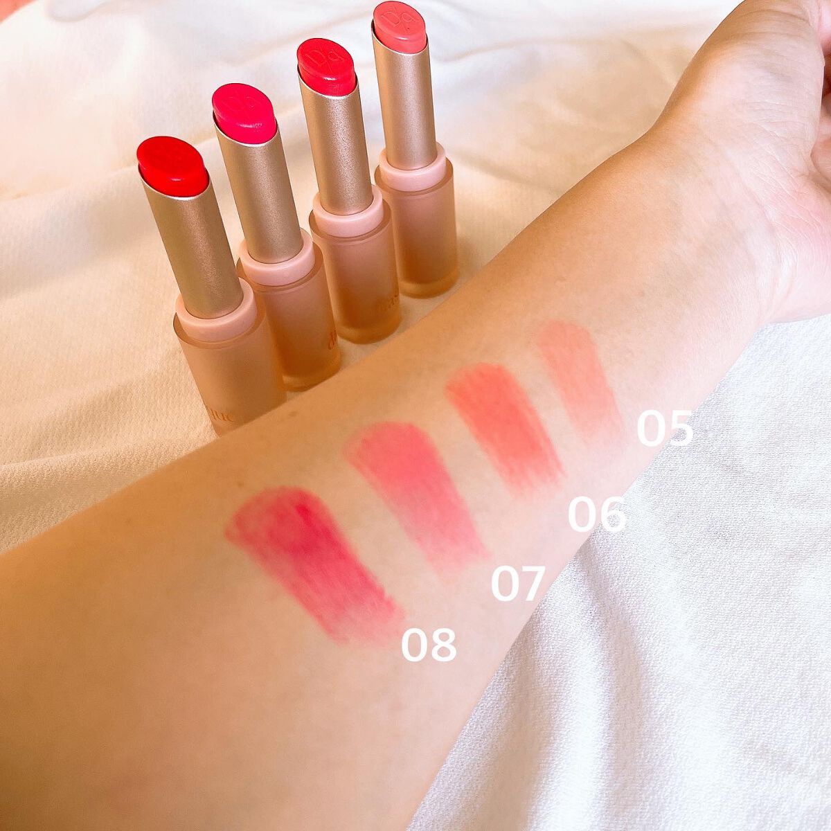 ムードグロウリップスティック/dasique/口紅を使ったクチコミ(4枚目)