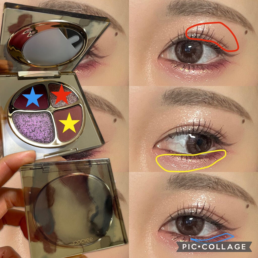 遊染インクスマッジパレット/Joocyee/アイシャドウパレットを使ったクチコミ(3枚目)