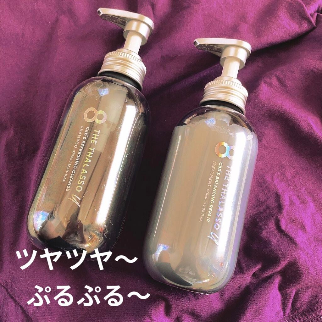 エイトザタラソ ユー CBD&リフレッシング クレンズ 美容液シャンプー/CBD&バランシング ダメージリペア 美容液ヘアトリートメント/エイトザタラソ/市販シャンプーを使ったクチコミ(1枚目)
