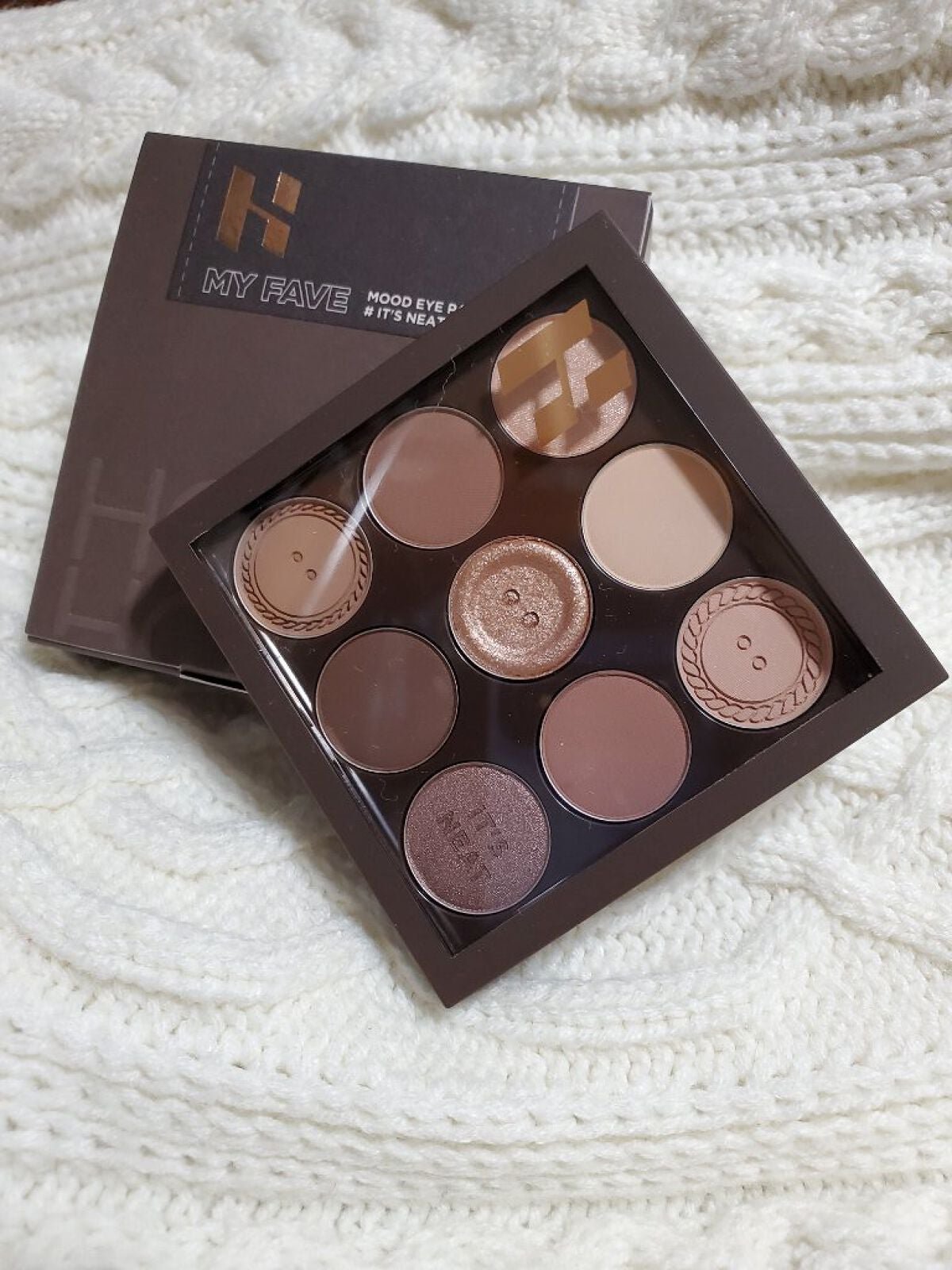 マイフェイブムードアイパレット 9カラー/HOLIKA HOLIKA/アイシャドウパレットを使ったクチコミ(1枚目)