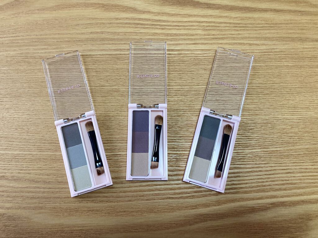 アイブロウパウダー 03 アッシュブラウン/Kirei&co./パウダーアイブロウを使ったクチコミ（2枚目）