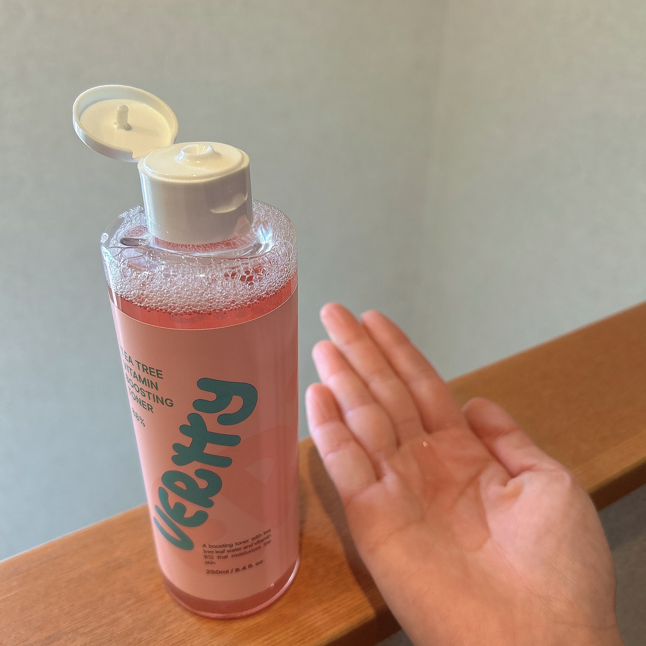 ティーツリー88%ビタミンブースティングトナー/Vertty/化粧水を使ったクチコミ（3枚目）