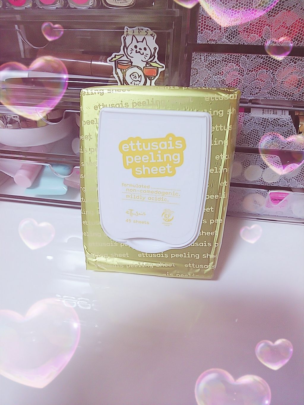 ふきとりピーリングシートN/ettusais/ピーリングを使ったクチコミ(1枚目)