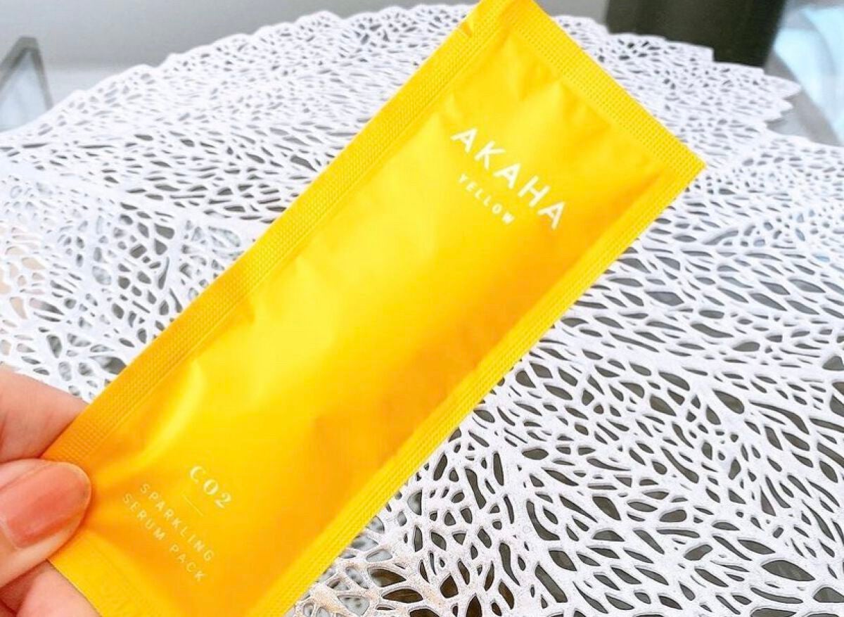 スパークリングセラムパック【YELLOW】/AKAHA/シートマスク・パックを使ったクチコミ(2枚目)