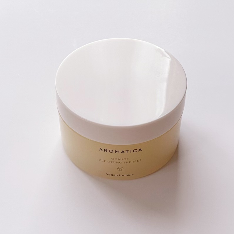 オレンジクレンジングシャーベット/AROMATICA/クレンジングバームを使ったクチコミ（2枚目）