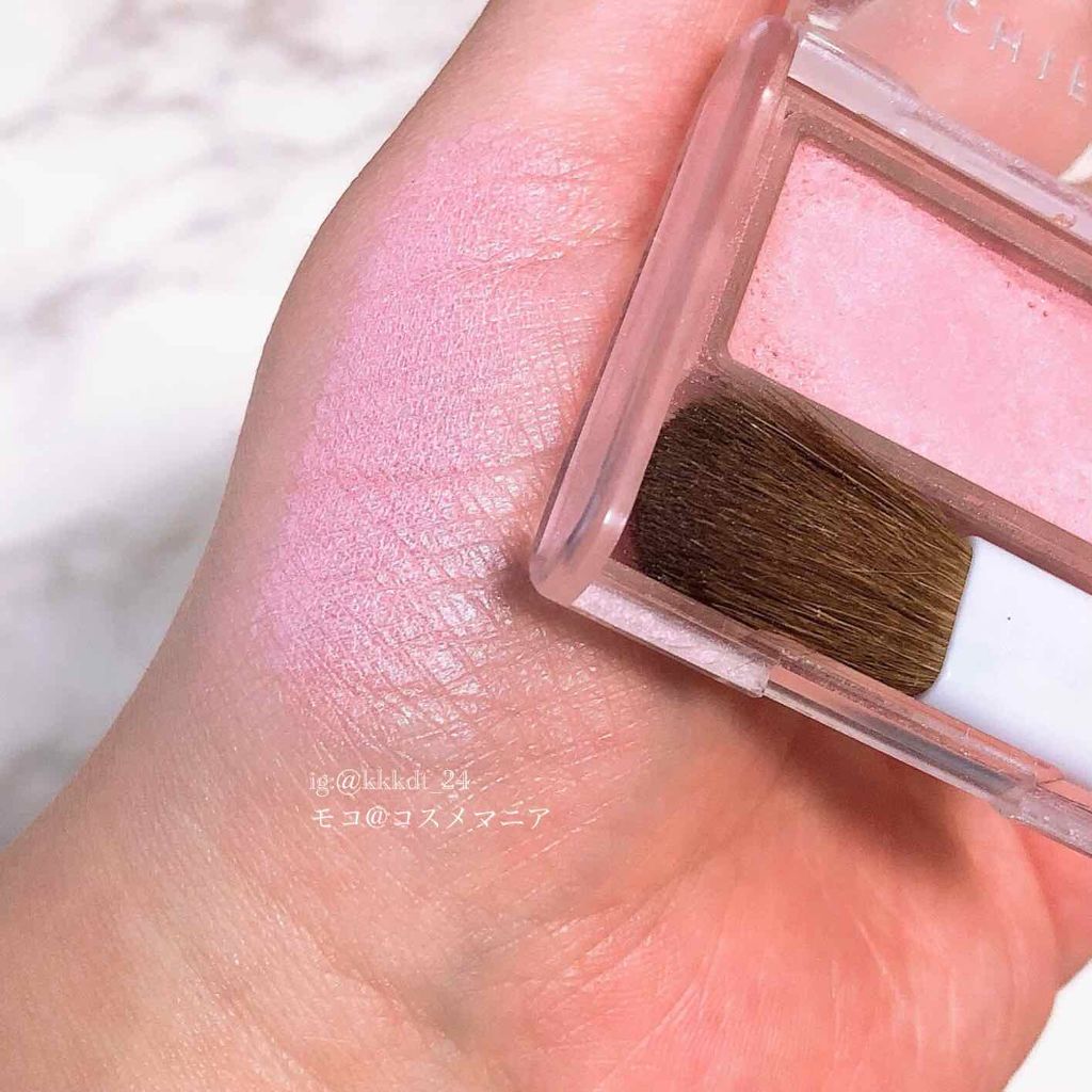 チーク カラー(ブラシ付)/ちふれ/パウダーチークを使ったクチコミ(2枚目)