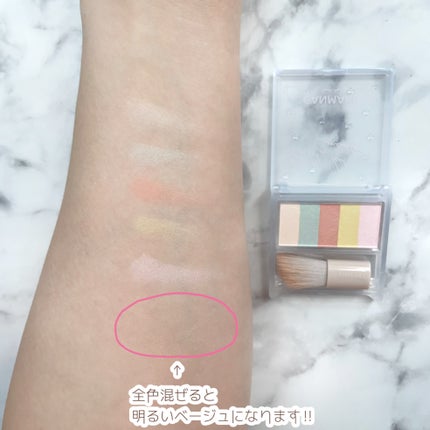 パステルヴェールコンシーラー/キャンメイク/パレットコンシーラーを使ったクチコミ(3枚目)