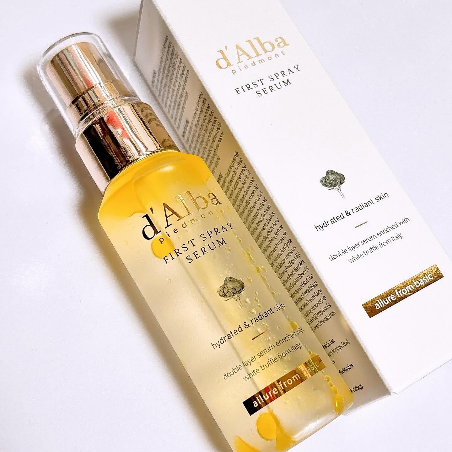 ダルバ ホワイトトリュフファーストスプレーセラム/ダルバ/ミスト状化粧水を使ったクチコミ（2枚目）