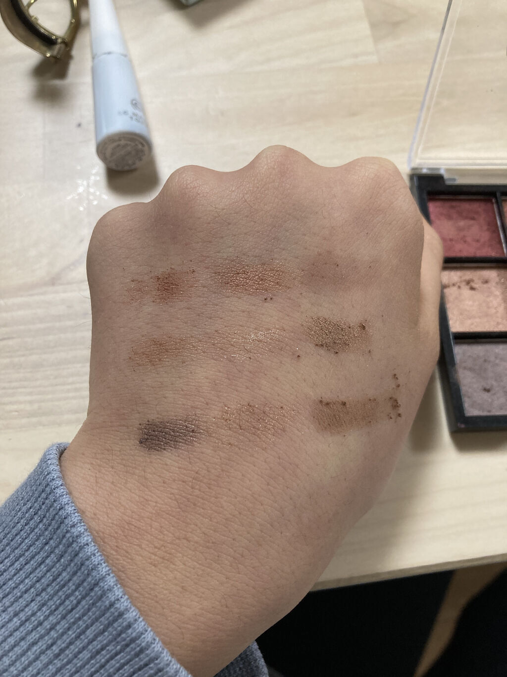 UR GLAM　BLOOMING EYE COLOR PALETTE/U R GLAM/アイシャドウパレットを使ったクチコミ（1枚目）