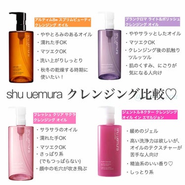 ブランクロマ ライト&ポリッシュ クレンジング オイル/shu uemura/オイルクレンジングを使ったクチコミ（1枚目）