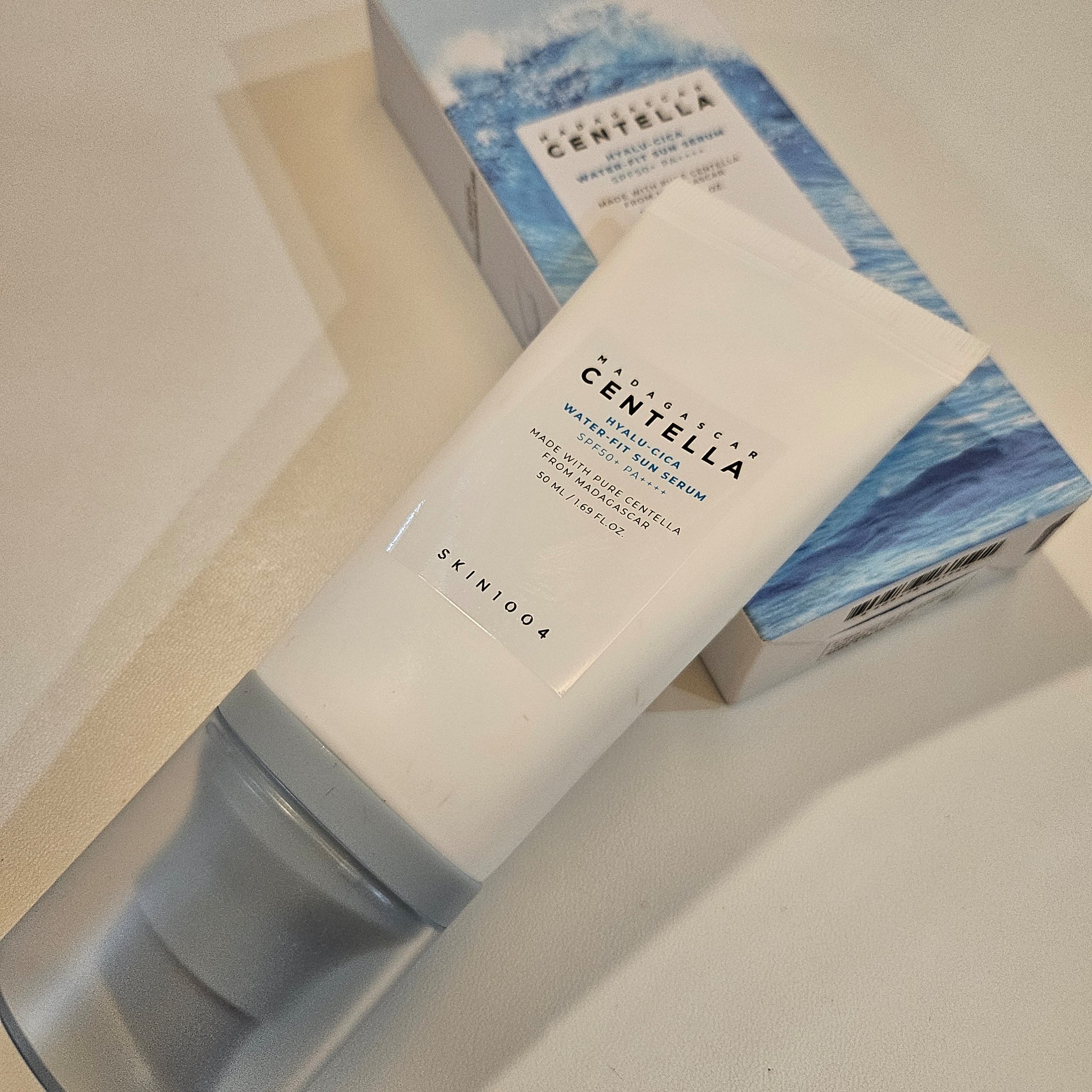 ヒアルーシカ ウォーターフィット サンセラム/SKIN1004/日焼け止めローションを使ったクチコミ（1枚目）