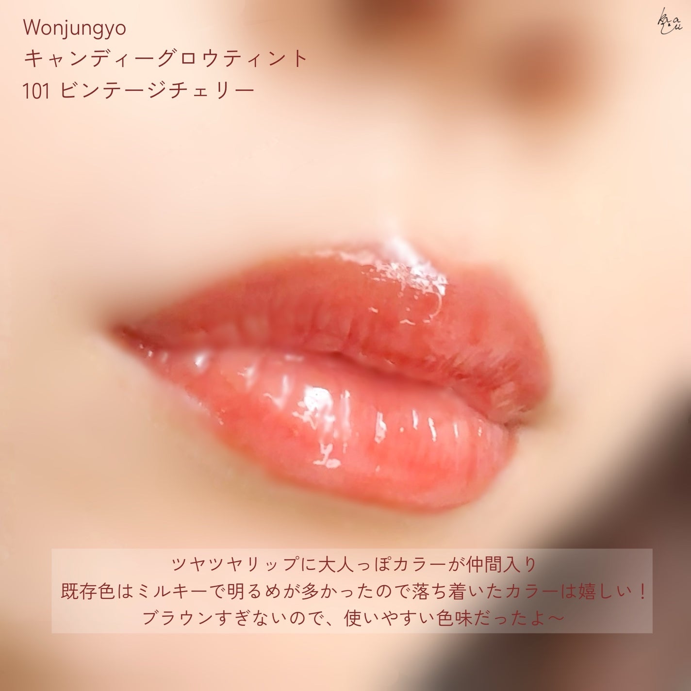 ウォンジョンヨ キャンディーグロウティント/Wonjungyo/リップティントを使ったクチコミ(5枚目)