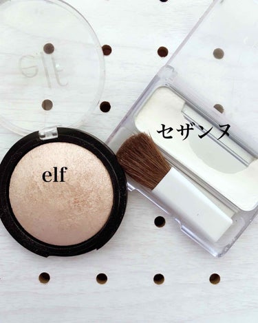 ベイクド ハイライター & ブラッシュ/e.l.f. Cosmetics/ハイライトを使ったクチコミ（2枚目）