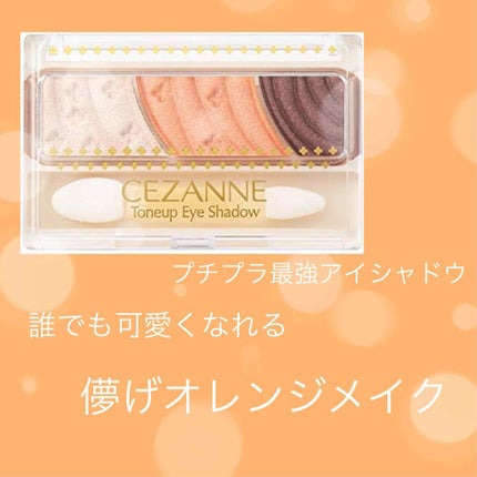 トーンアップアイシャドウ/CEZANNE/アイシャドウパレットを使ったクチコミ(1枚目)