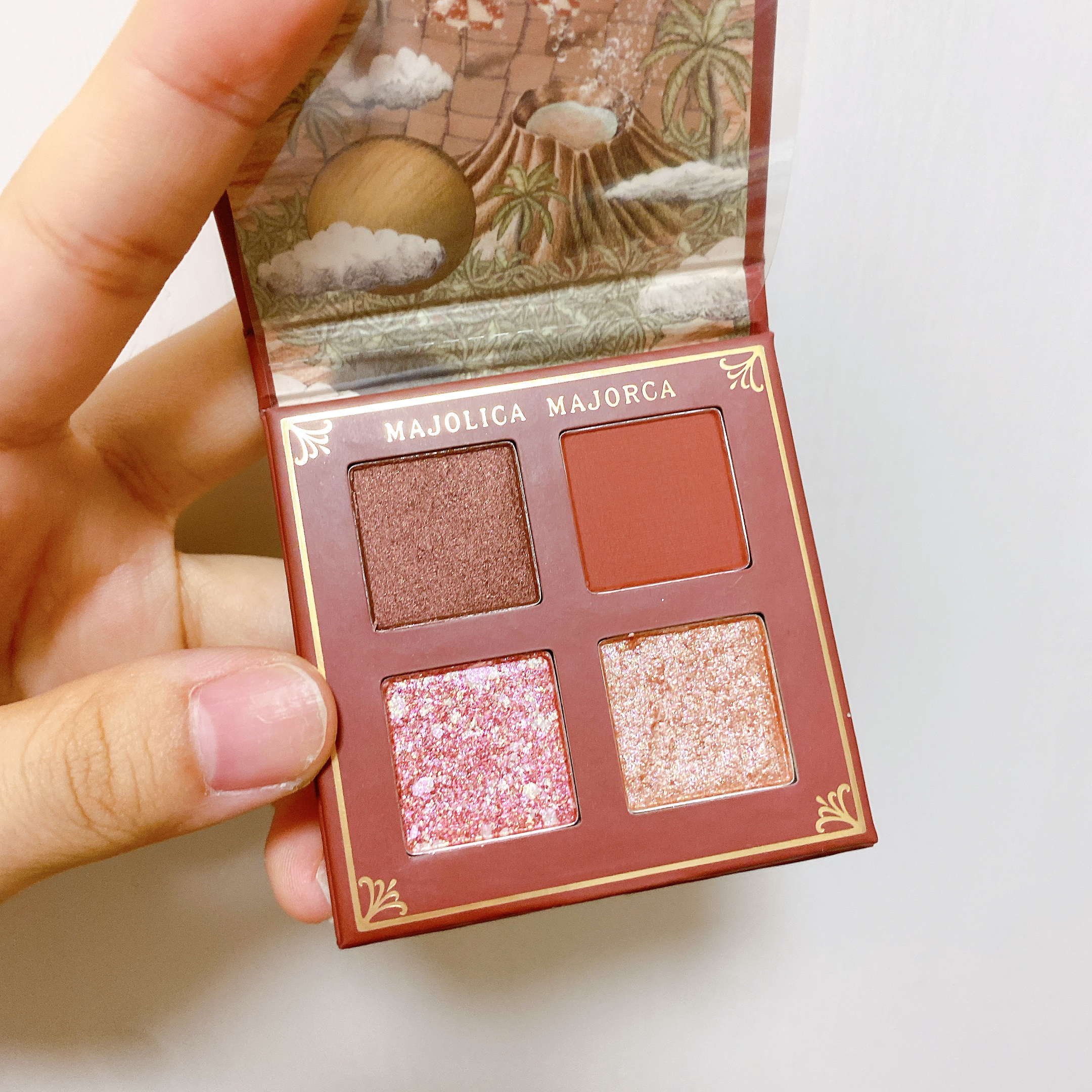 シャドーフラッシュ  RD352 ブリックブラウン（雲間のバランス）/MAJOLICA MAJORCA/アイシャドウパレットを使ったクチコミ（1枚目）