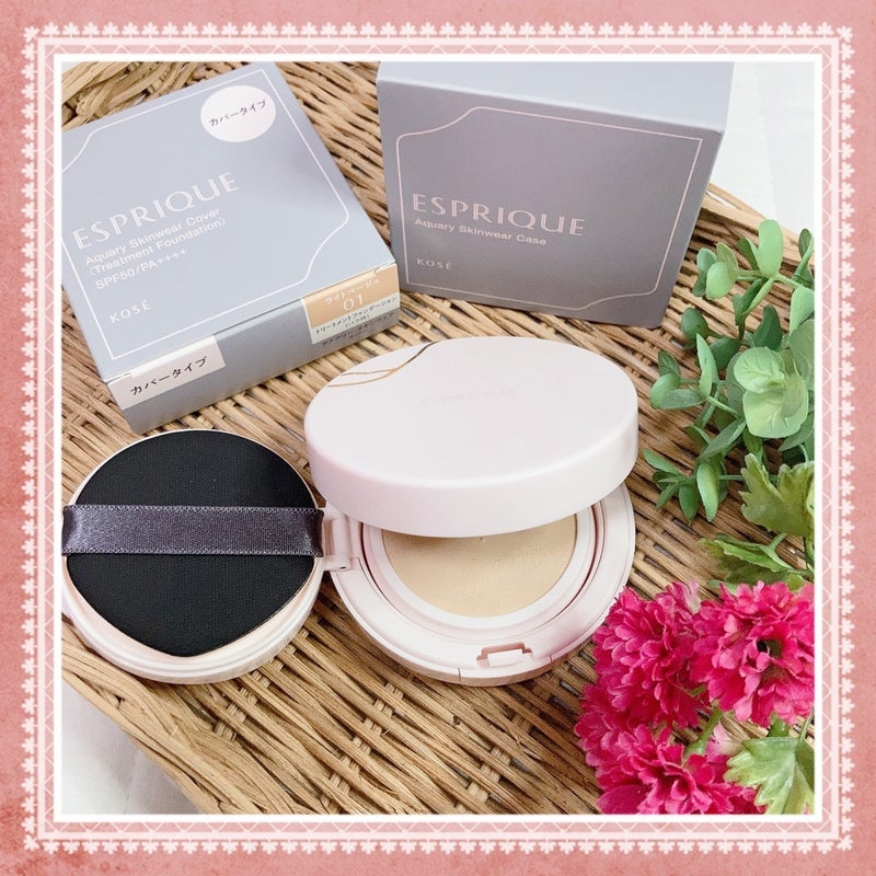 アクアリー スキンウェア カバー/ESPRIQUE/クッションファンデーションを使ったクチコミ(1枚目)