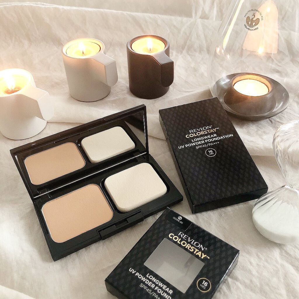  カラーステイ ロングウェア UV パウダー ファンデーション/REVLON/パウダーファンデーションを使ったクチコミ（1枚目）