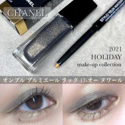 オンブル プルミエール ラック 17 オー ヌワール/CHANEL/リキッドアイシャドウを使ったクチコミ(1枚目)