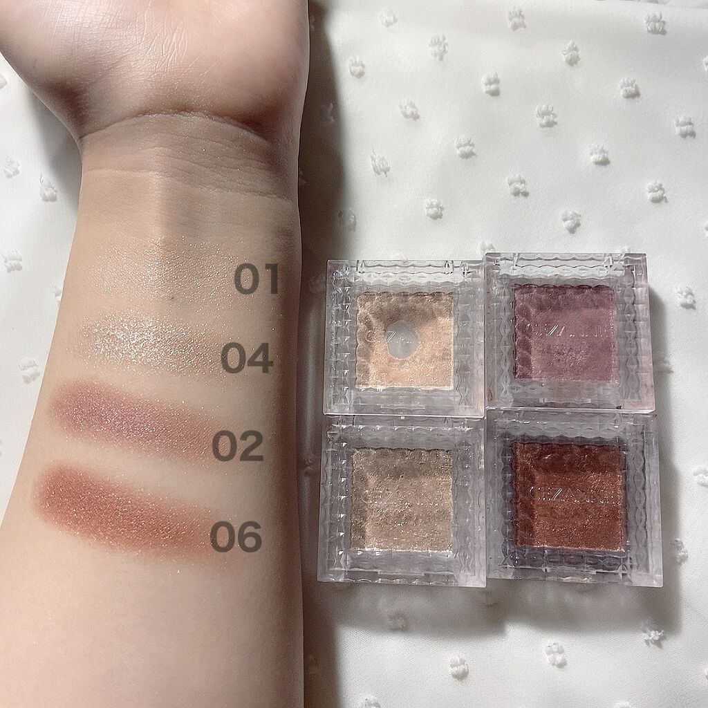 シングルカラーアイシャドウ/CEZANNE/単色アイシャドウを使ったクチコミ(2枚目)