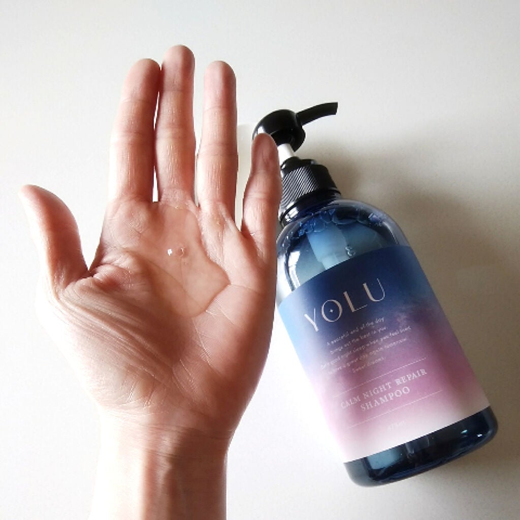 カームナイトリペアシャンプー/トリートメント/YOLU/市販シャンプーを使ったクチコミ(2枚目)