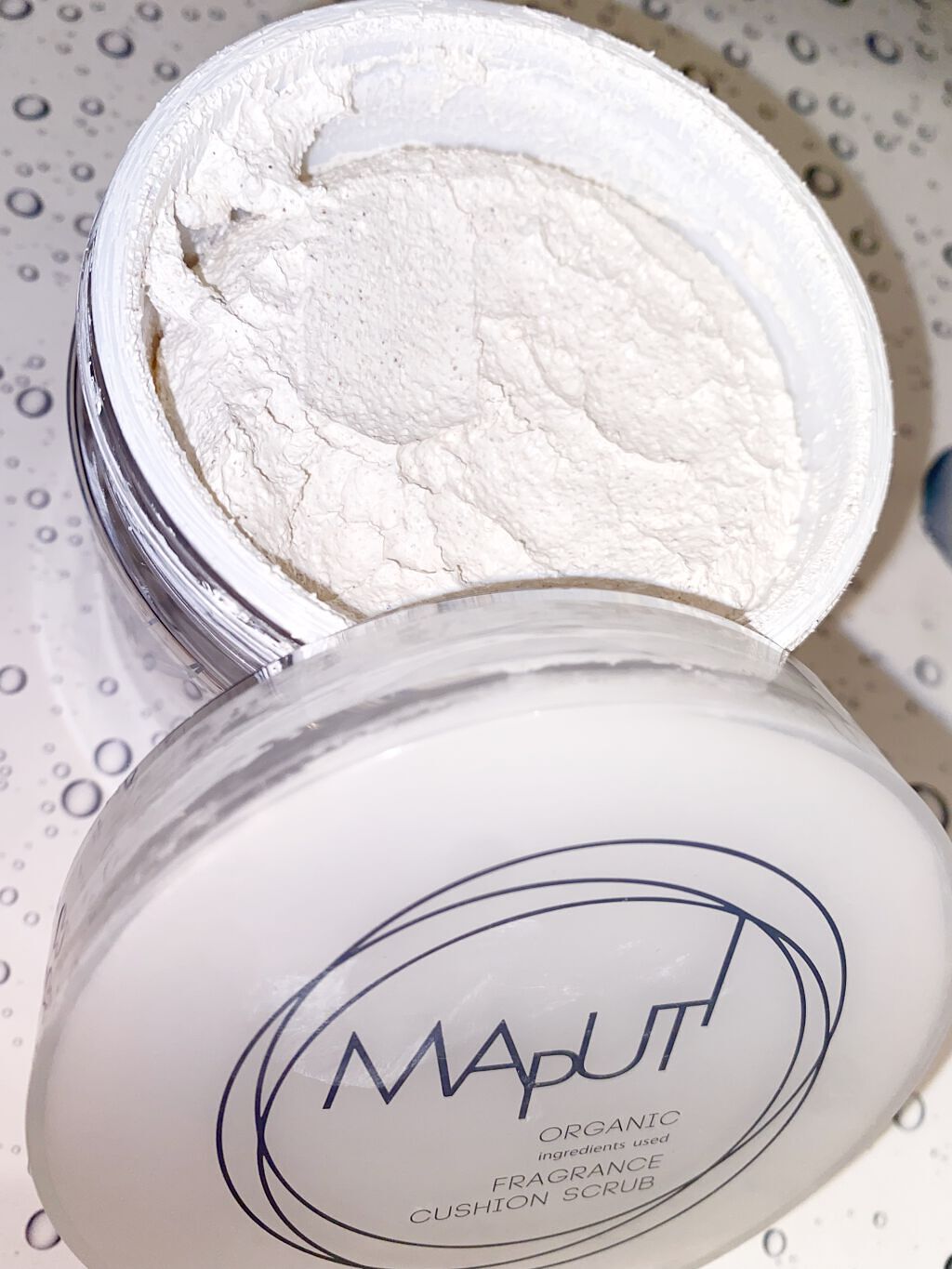 オーガニックフレグランスクッションスクラブ/MAPUTI/スクラブ・ゴマージュを使ったクチコミ（2枚目）