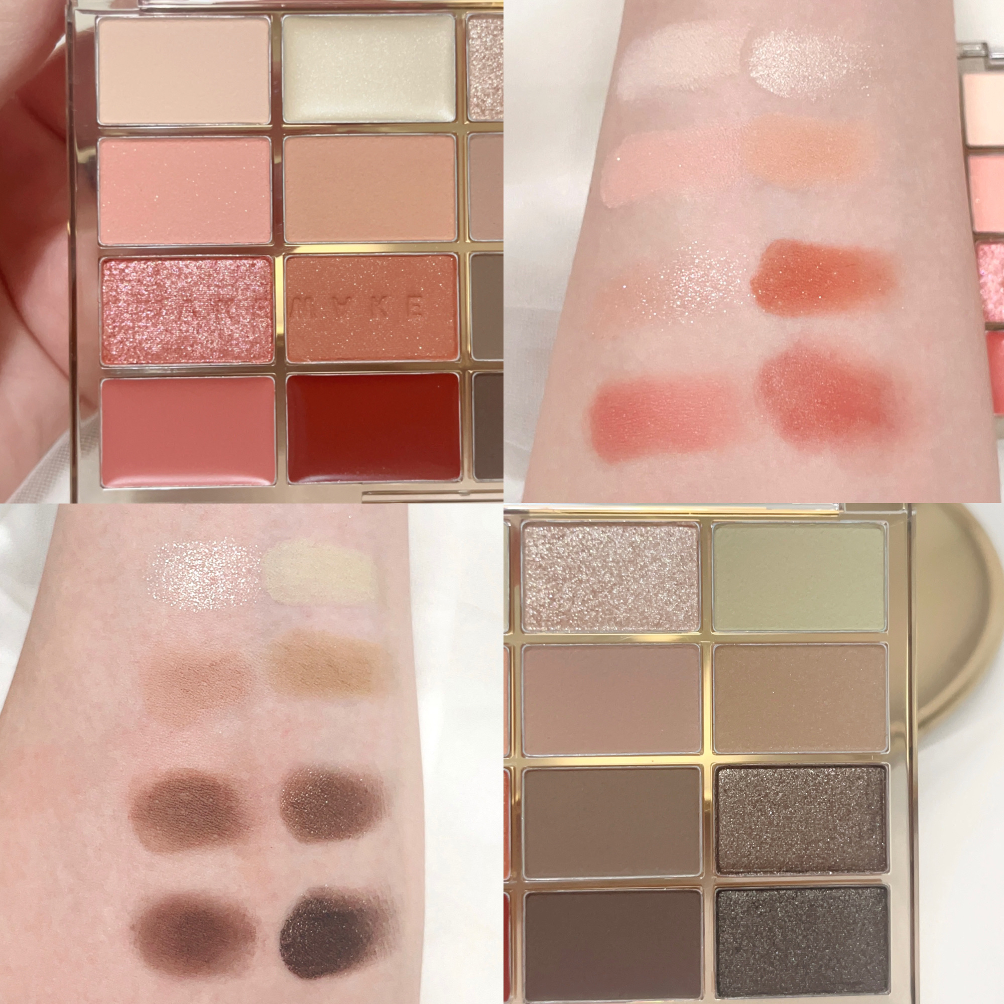 ソフトブラーリングアイパレット/wakemake/アイシャドウパレットを使ったクチコミ（3枚目）