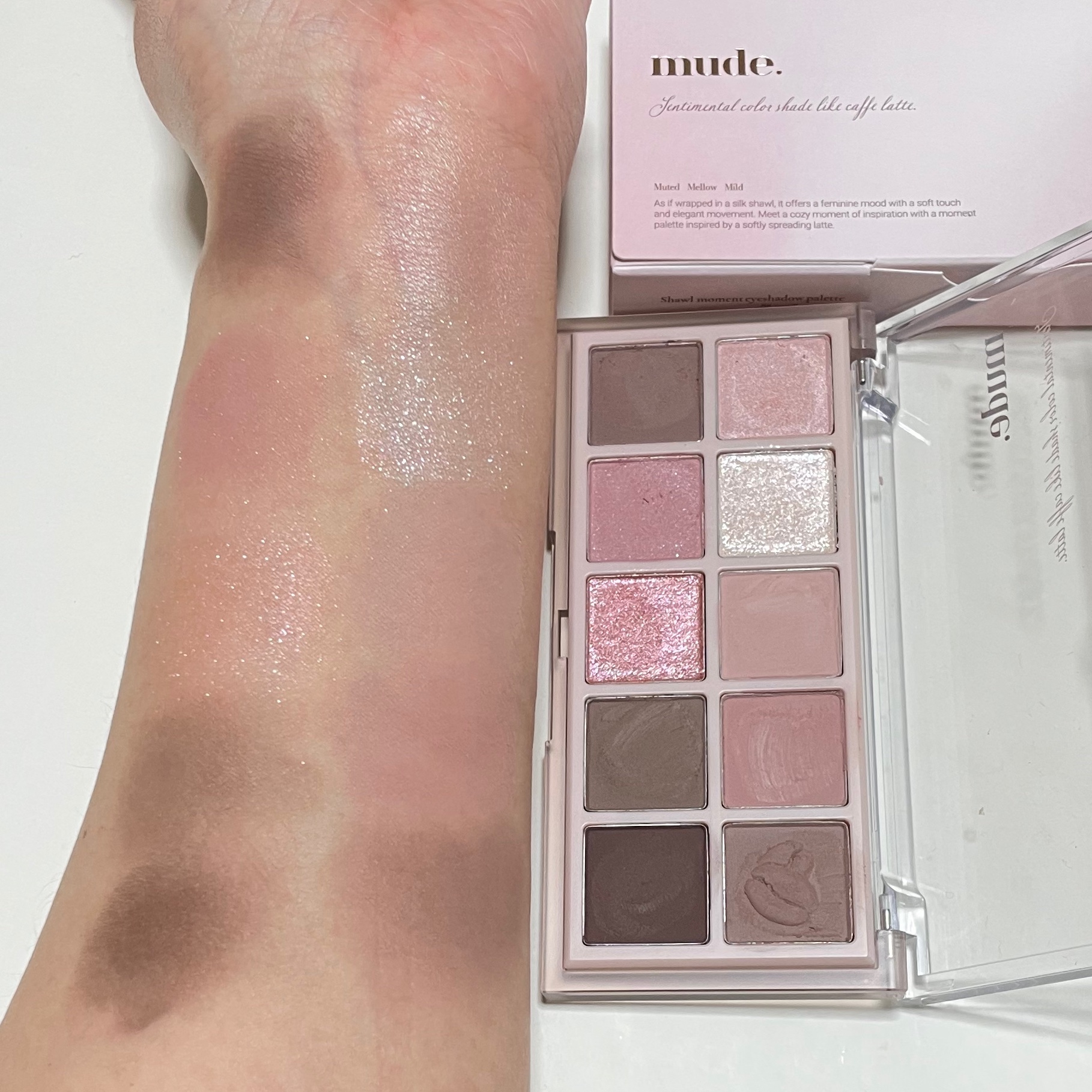 MDショールモーメント アイシャドウパレット/mude./アイシャドウパレットを使ったクチコミ（3枚目）