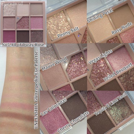 グリッターペディアアイパレット/unleashia/アイシャドウパレットを使ったクチコミ(6枚目)