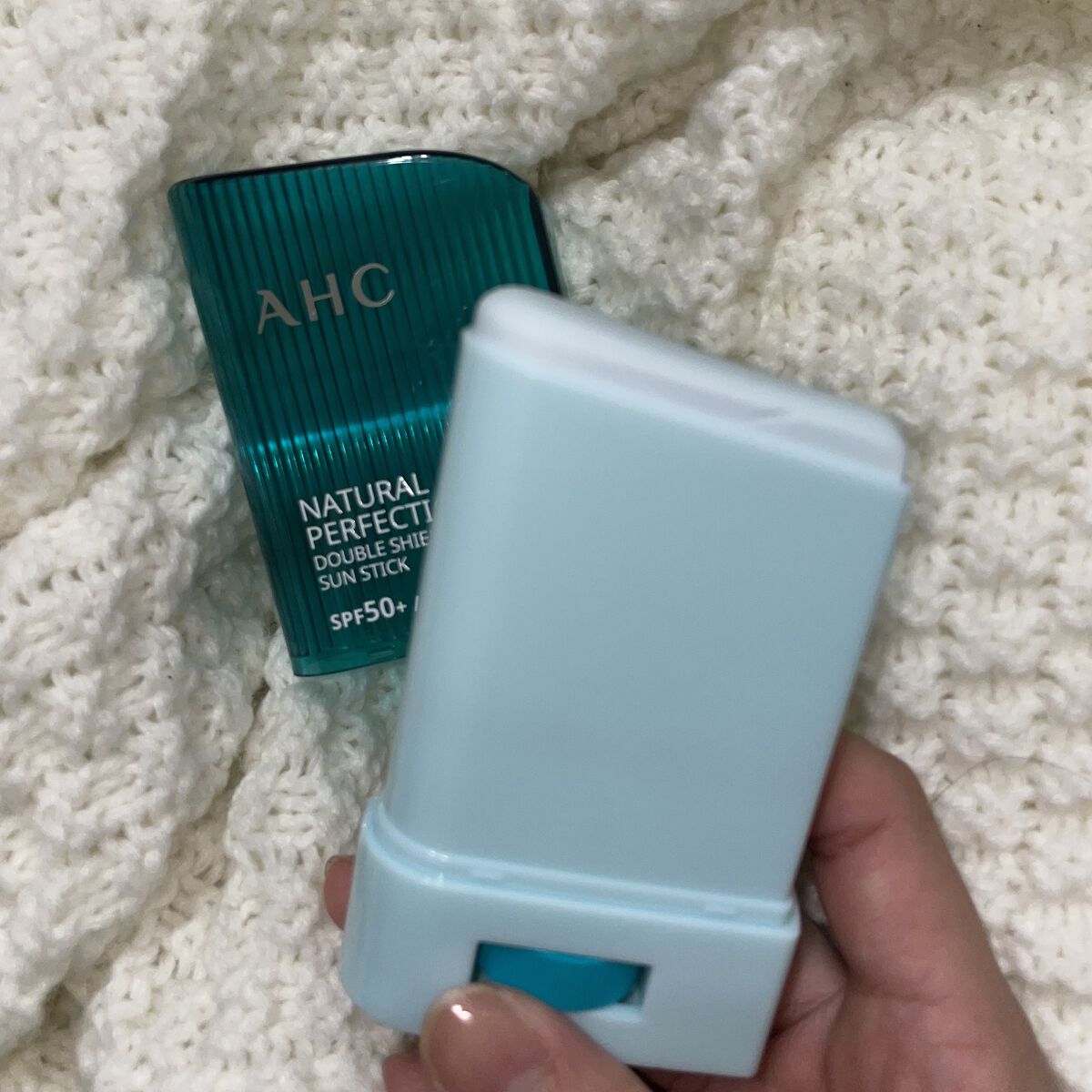 ナチュラル パーフェクション ダブル シールド サンスティック/AHC/日焼け止めスティックを使ったクチコミ（2枚目）
