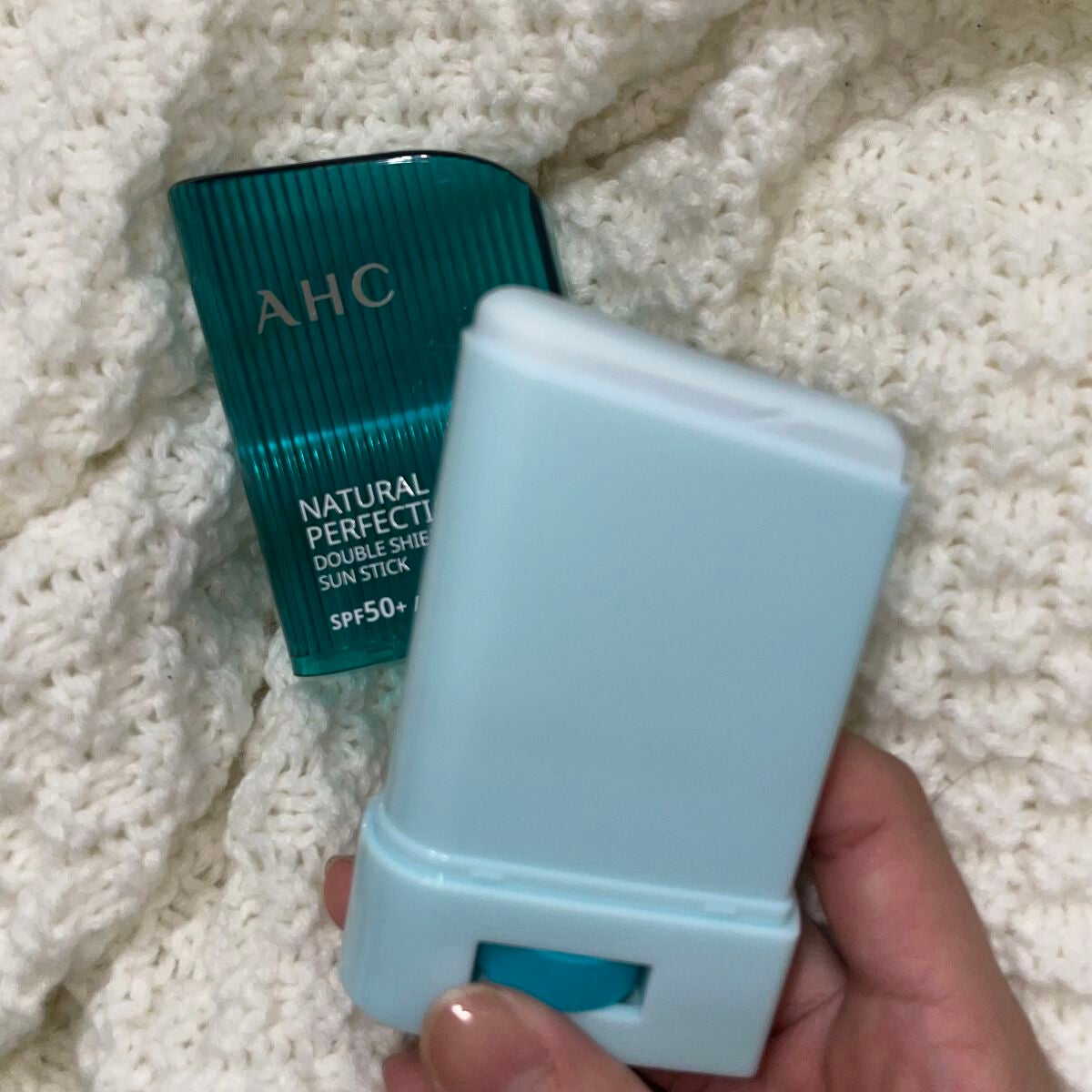 ナチュラル パーフェクション ダブル シールド サンスティック/AHC/日焼け止めスティックを使ったクチコミ(2枚目)