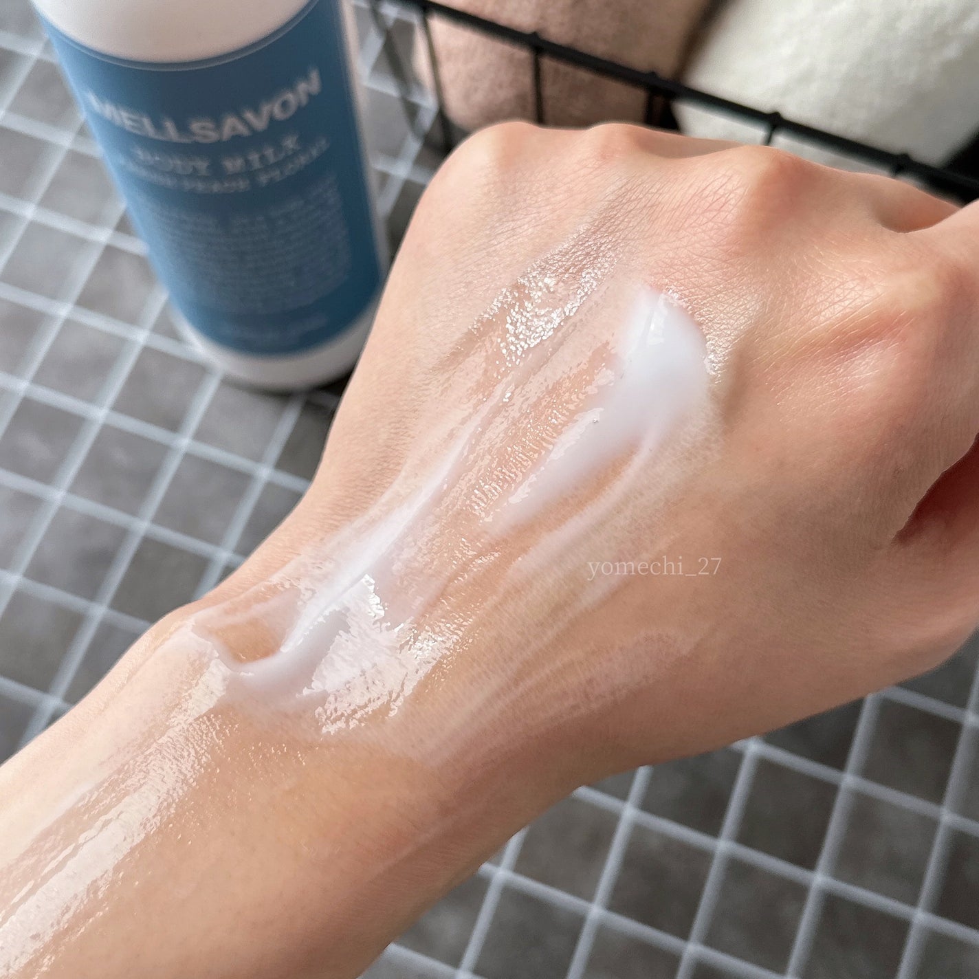 メルサボン ボディミルク フレッシュピーチフローラル/Mellsavon/ボディミルクを使ったクチコミ(3枚目)