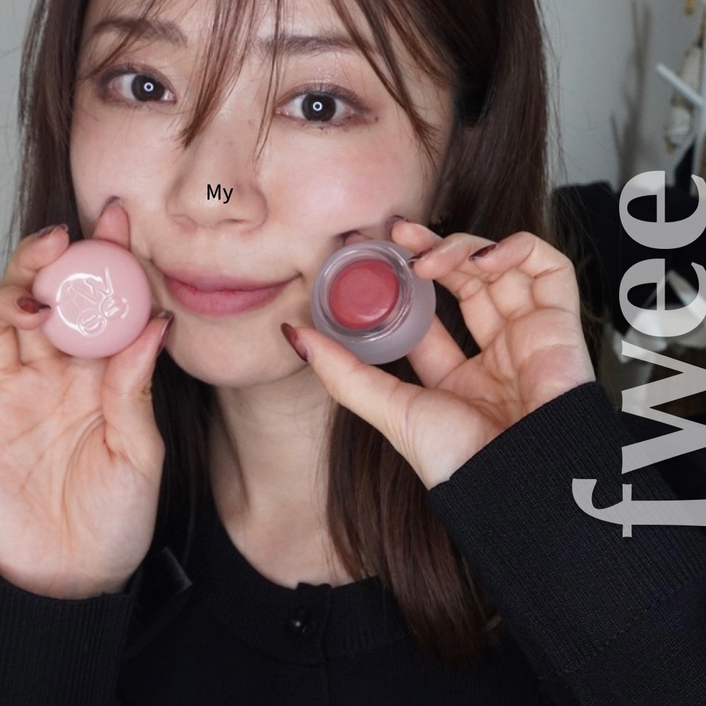 リップアンドチーク ブラーリープリンポット/fwee/口紅を使ったクチコミ（2枚目）