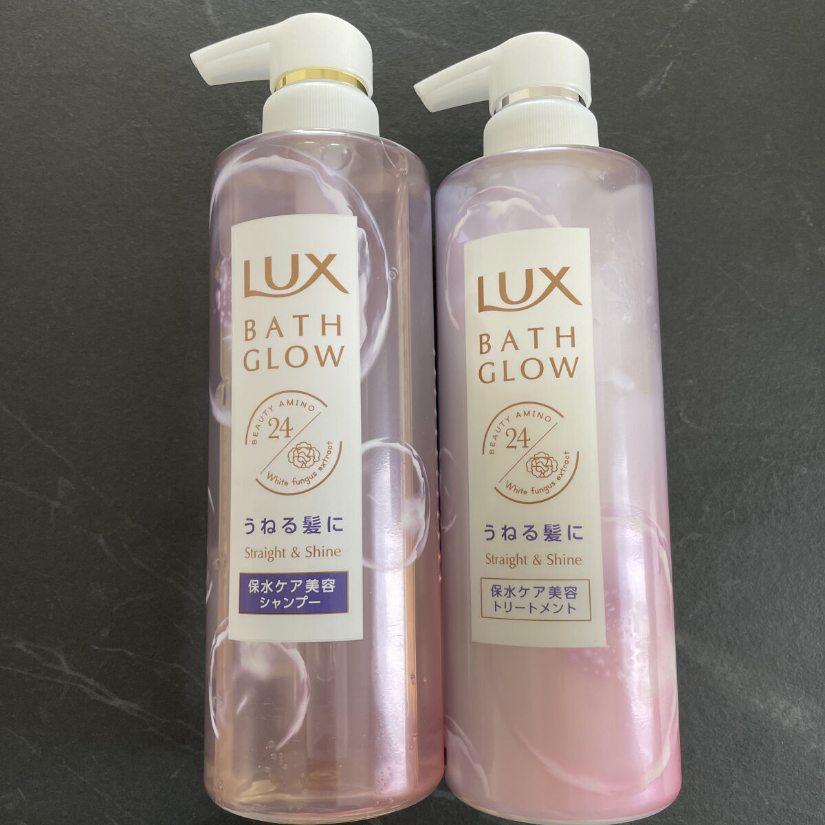 バスグロウ ストレート&シャイン シャンプー/トリートメント/LUX/市販シャンプーを使ったクチコミ（1枚目）