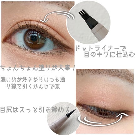 仕込みアイライナー /Fujiko/リキッドアイライナーを使ったクチコミ(3枚目)