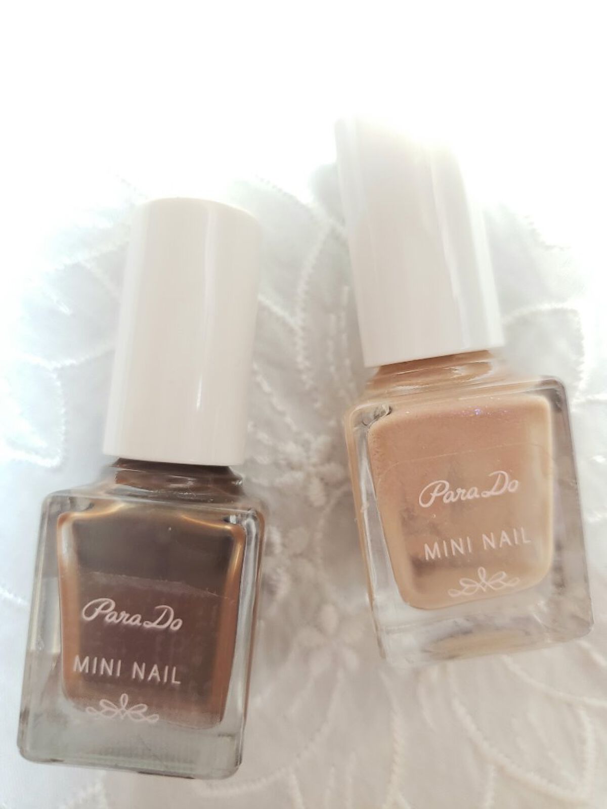 土木系おねいさん on LIPS 「今日のネイル💅ベージュとブラウンをメインに、白い花のシールでナ..」(7枚目)