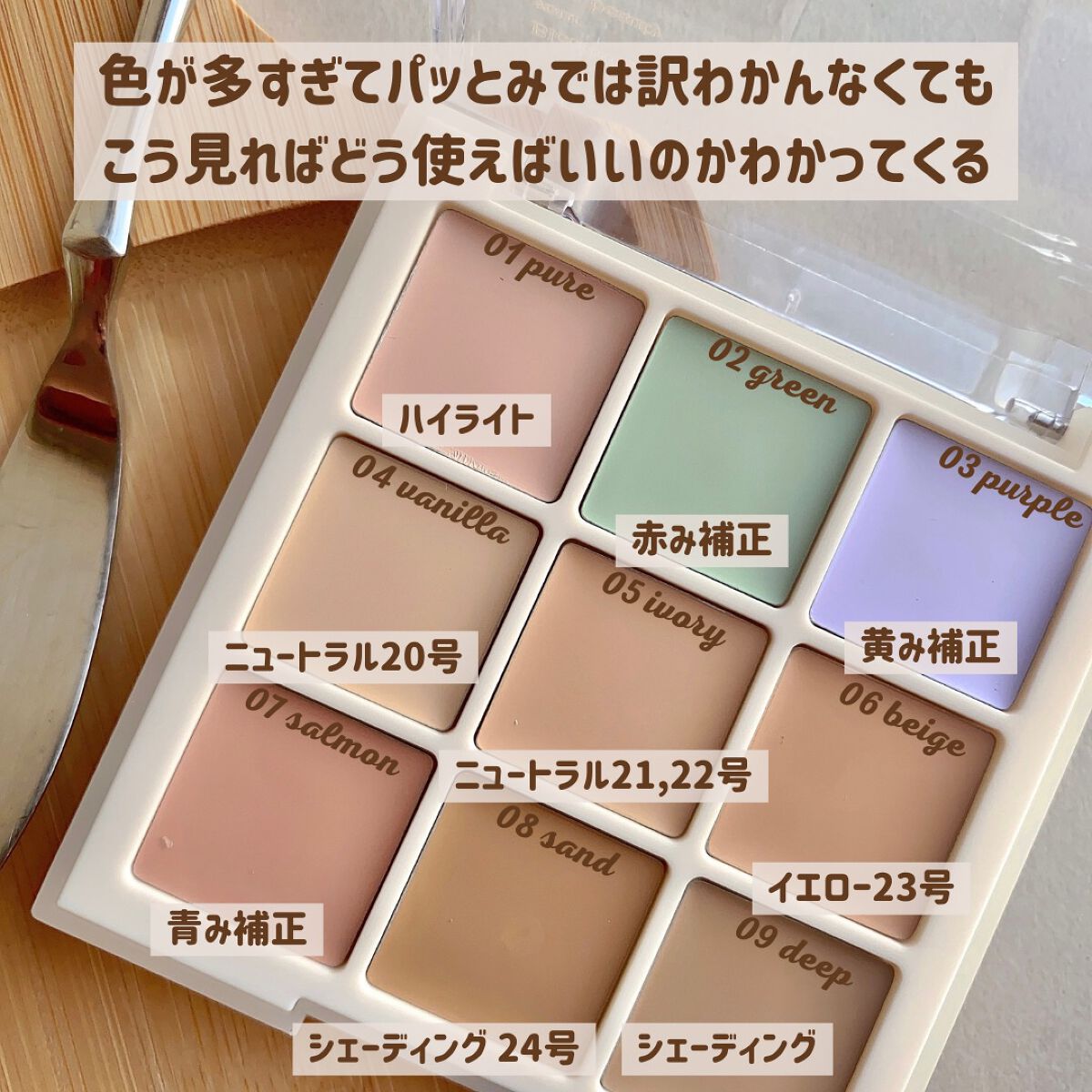 プロコンシーラーパレット/dasique/パレットコンシーラーを使ったクチコミ(6枚目)