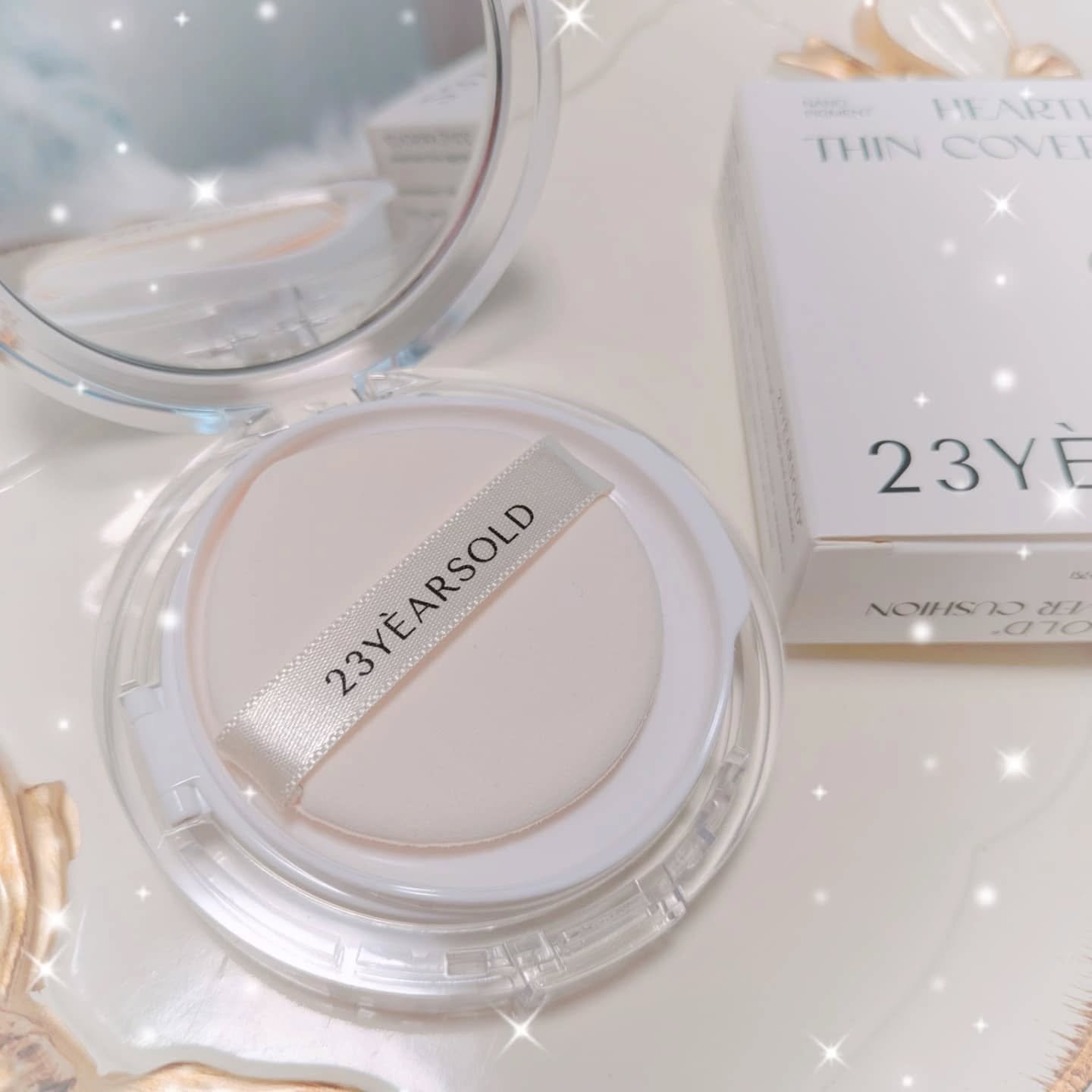 ハートリーフシーンカバークッション/23years old/クッションファンデーションを使ったクチコミ（1枚目）