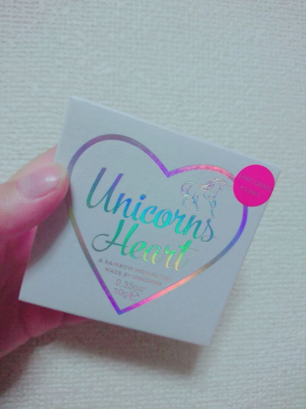 ハートハイライター ユニコーンハート/MAKEUP REVOLUTION/パウダーハイライトを使ったクチコミ(1枚目)