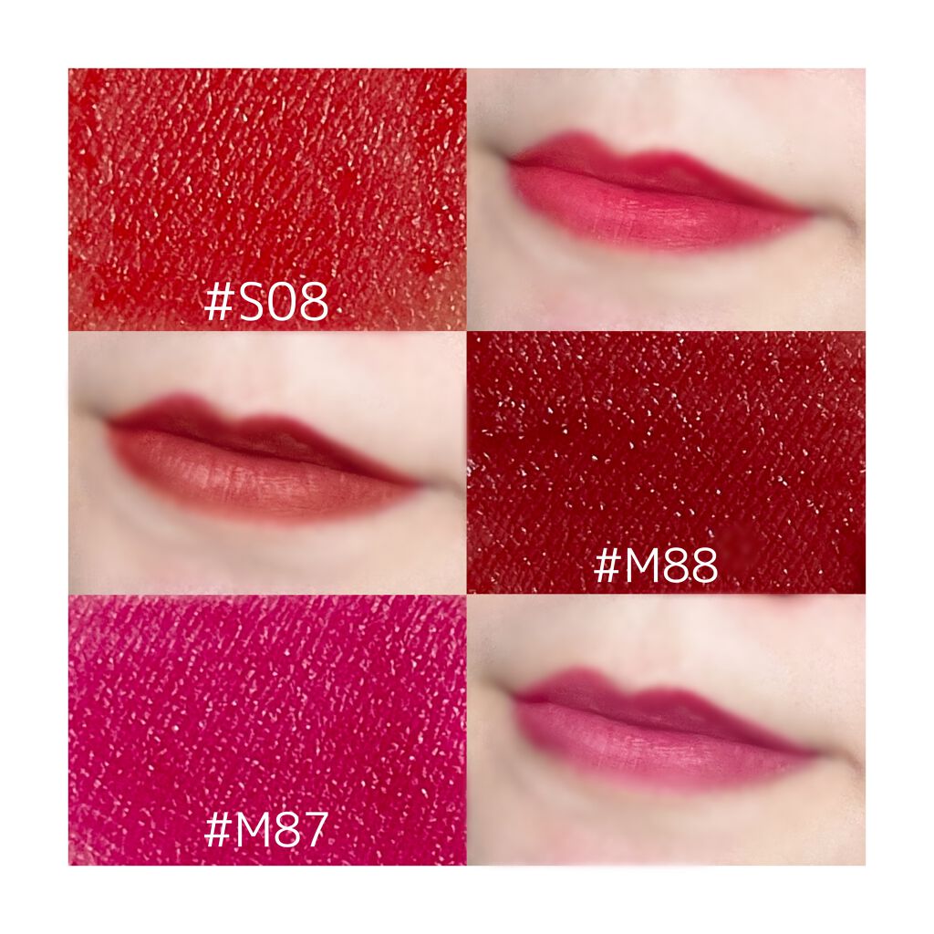 HEXZEヴェルベットマットリップグロス/HEXZE（ヘックスゼ）/リップグロスを使ったクチコミ（2枚目）